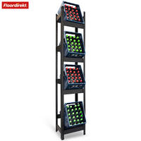 FLASCHENREGAL  - Schwarz Hochglanz, Basics, Metall (40/200/30cm) - Floordirekt