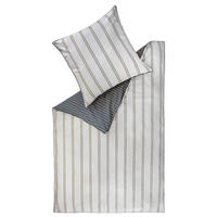 POSTEĽNÁ BIELIZEŇ, renforcé, antracitová, krémová, sivá, 140/220 cm - sivá/krémová, Trend, textil (140/220cm) - Esprit