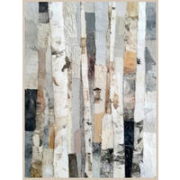 LEINWANDBILD Abstraktes 90/120 cm  - Multicolor, Basics, Holz/Papier (90/120cm) - Euroart