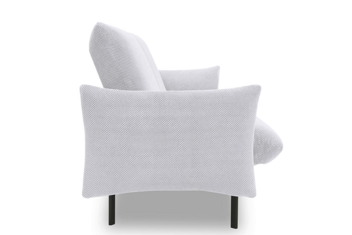 SCHLAFSOFA in Mikrofaser Silberfarben  - Silberfarben/Schwarz, Design, Textil/Metall (234/102/95cm) - MID.YOU