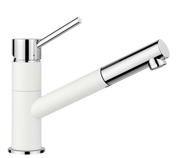 KÜCHENARMATUR 527650  - Chromfarben/Weiß, Basics, Metall (5,5/19,1/25,5cm) - Blanco