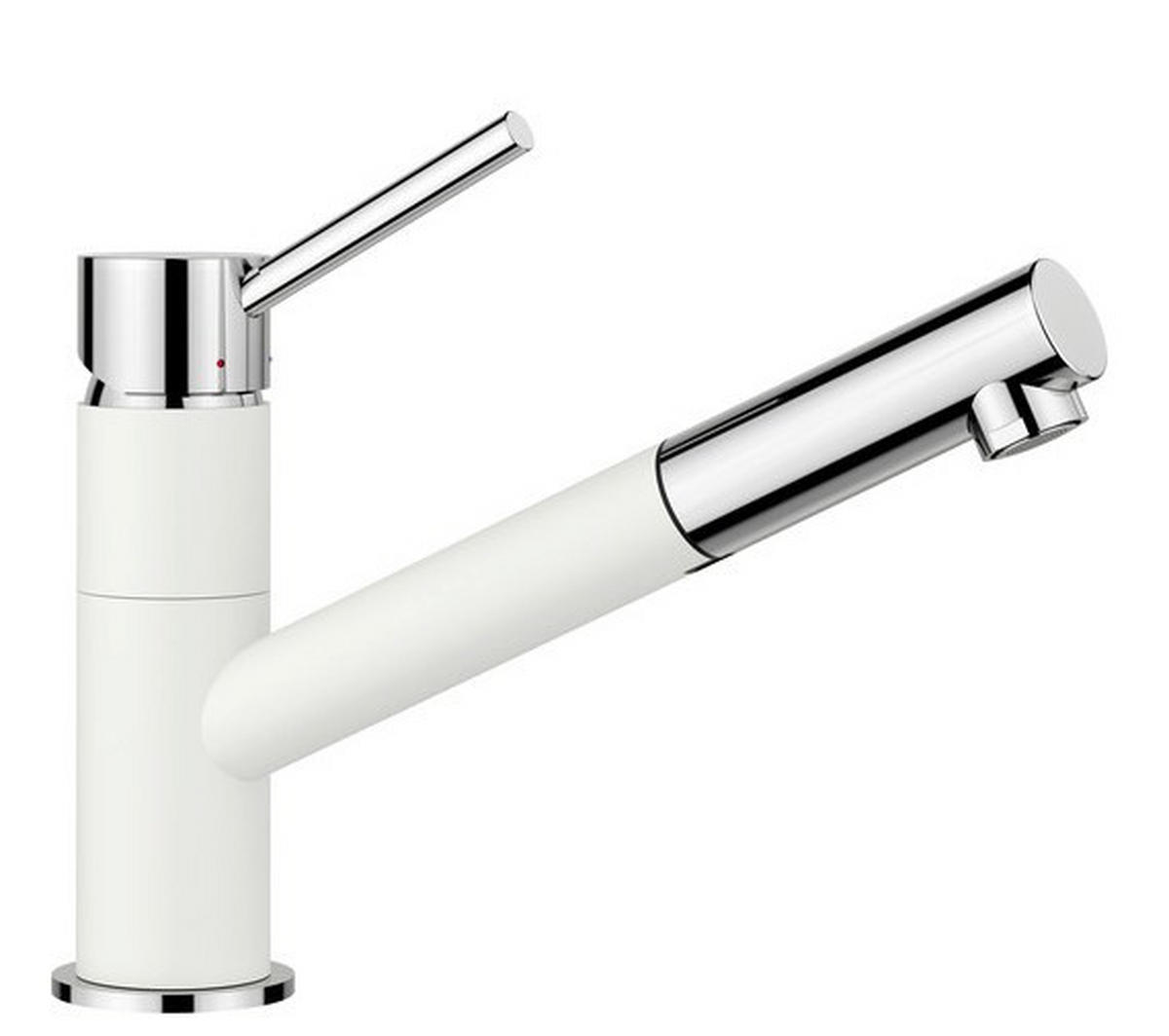 KÜCHENARMATUR 527650  - Chromfarben/Weiß, Basics, Metall (5,5/19,1/25,5cm) - Blanco