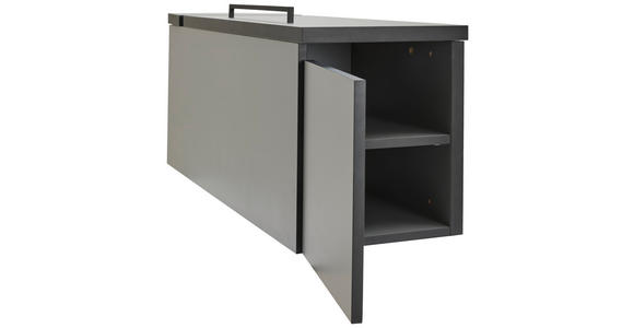GAMINGTISCH Dunkelgrau - Dunkelgrau, MODERN, Holzwerkstoff (210/80/75cm) - Novel
