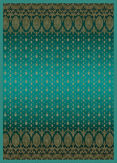 OKRASNA ODEJA  GOLD DECOR  240/250 cm       zelena  - zelena, Design, tekstil (240/250cm) - Bassetti