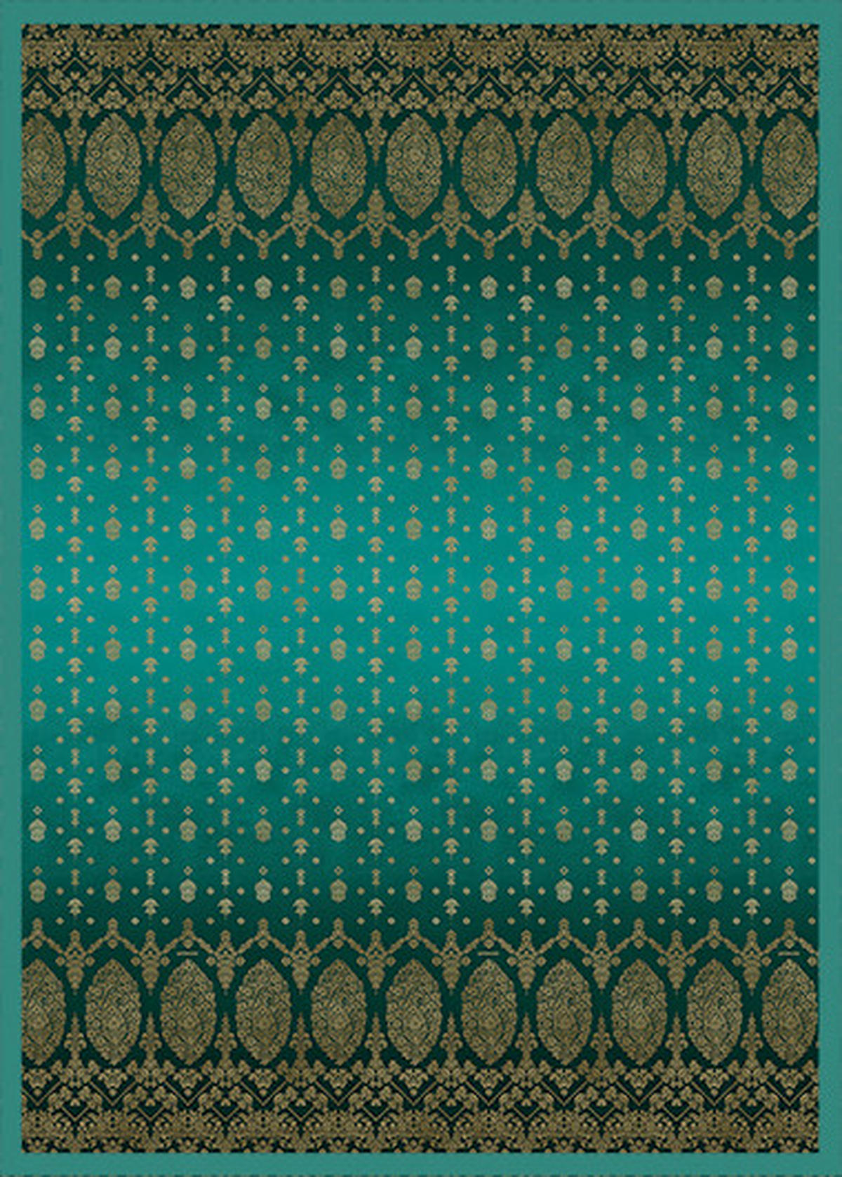 OKRASNA ODEJA  GOLD DECOR  240/250 cm       zelena  - zelena, Design, tekstil (240/250cm) - Bassetti