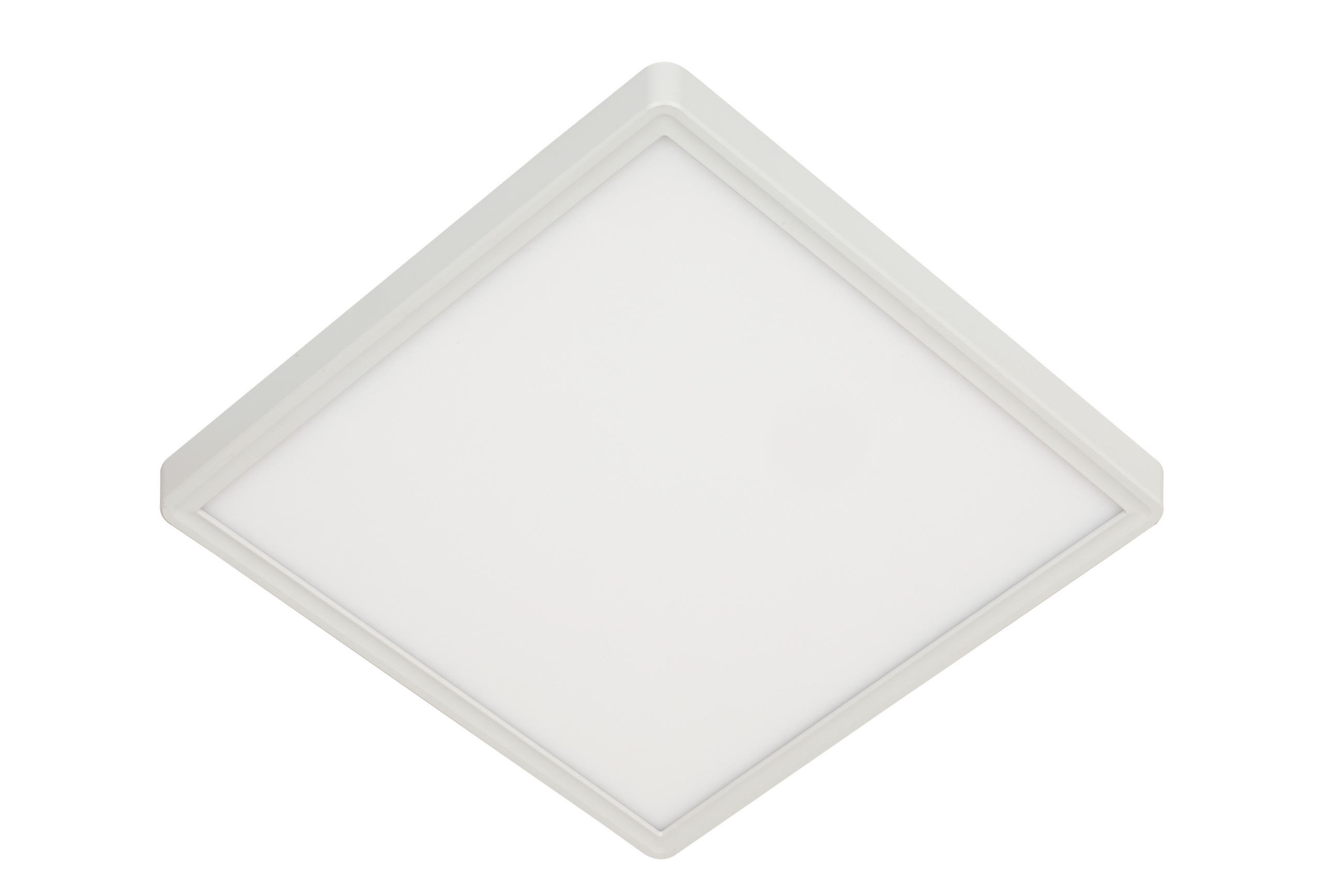 PLAFONIERĂ CU LED - alb, Basics, plastic (30/30/10cm) - Novel
