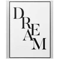 KUNSTDRUCK Text  - Schwarz/Weiß, Trend, Papier/Holzwerkstoff (50/70cm) - Monee