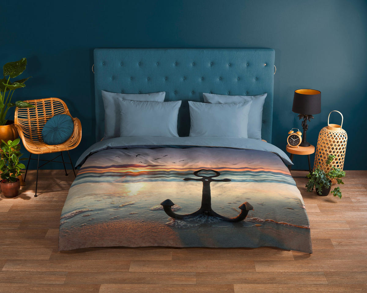 WENDEBETTWÄSCHE Good Morning Renforcé 140/200 cm  - Multicolor, Design, Textil (140/200cm)