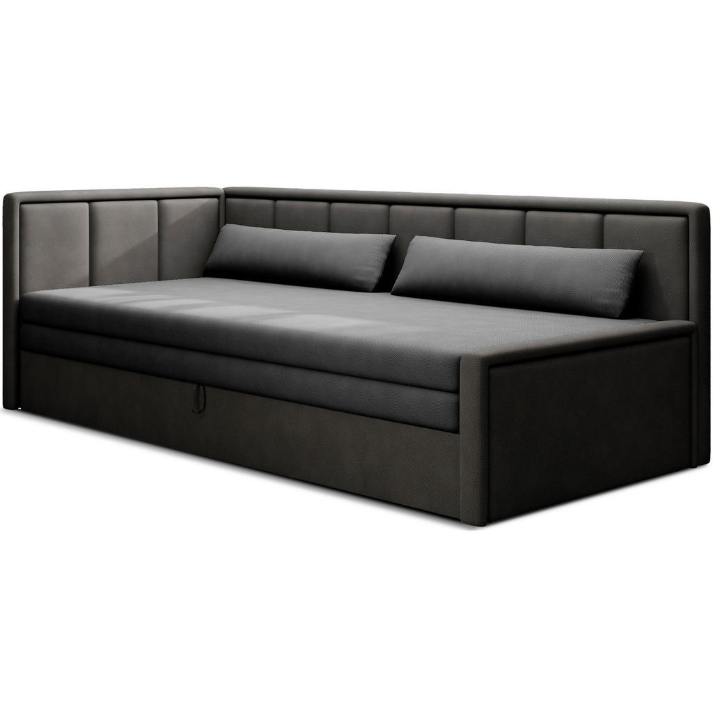 Récamiere Fulgeo Anthrazit/Schwarz B: 82 cm