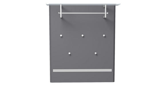 GARDEROBE 205/185/36 cm  - Anthrazit/Alufarben, Design, Holzwerkstoff/Metall (205/185/36cm) - Dieter Knoll