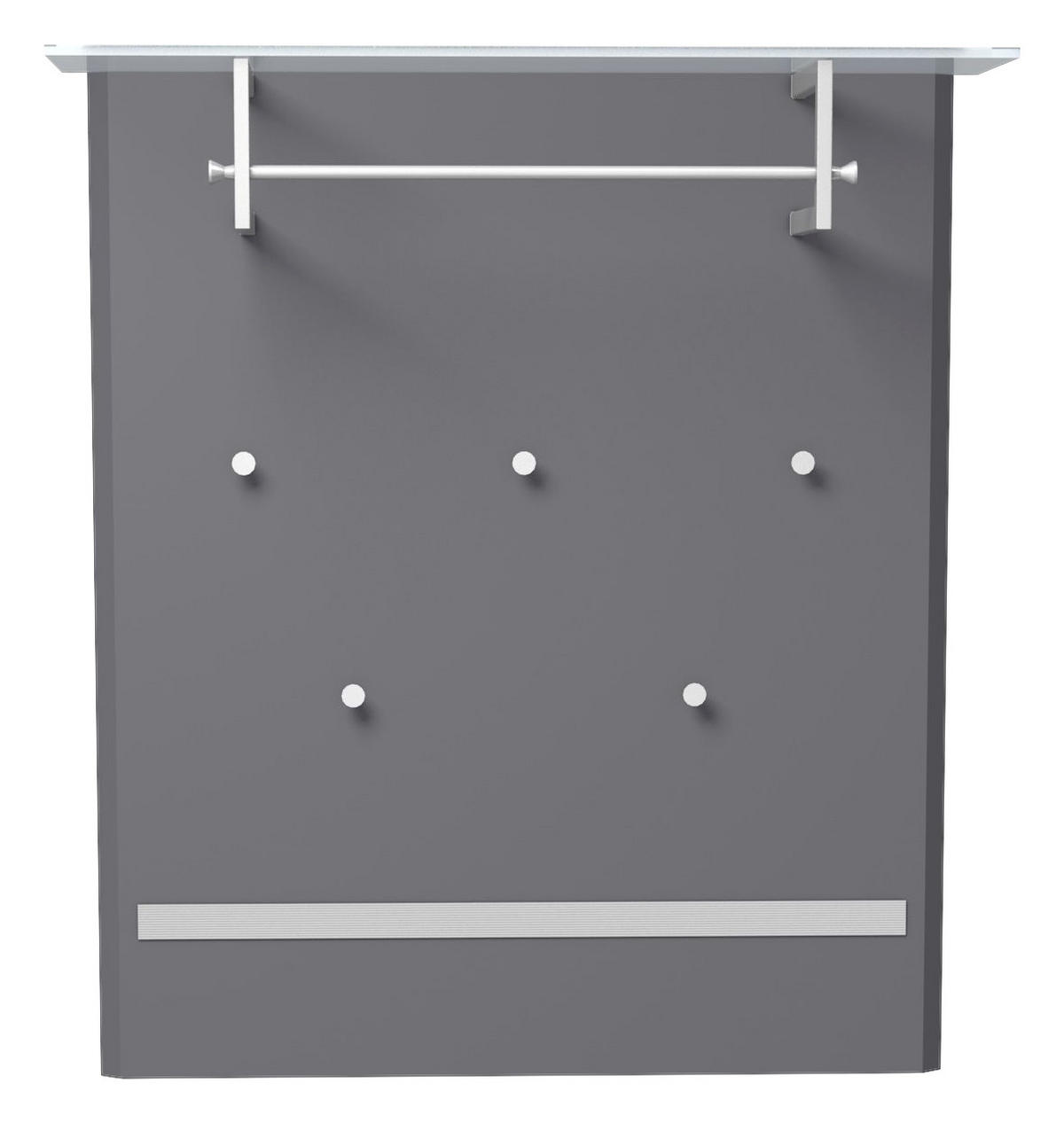 GARDEROBENPANEEL  in 95/104/29 cm  - Anthrazit, Design, Holzwerkstoff (95/104/29cm) - Dieter Knoll