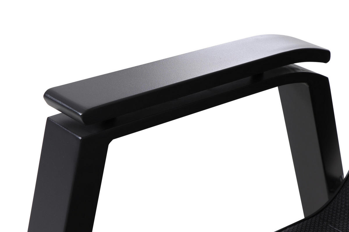 GARTENTISCHGRUPPE Aluminium  - Anthrazit, MODERN, Keramik/Kunststoff (100/88/220cm) - Siena Garden