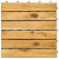 TERRASSENFLIESE Akazie Uno 15 Stück  - Braun/Akaziefarben, KONVENTIONELL, Holz/Kunststoff (30/30/2,4cm) - Ambia Garden