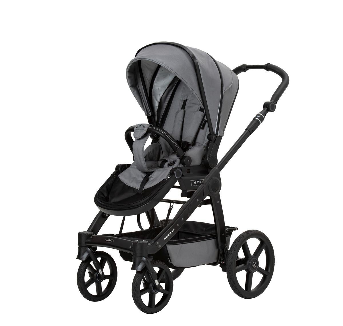 KINDERWAGENSET Outdoor Activity  - Grau, Basics, Textil (58,5/115/102cm) - Hartan