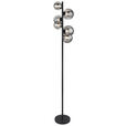 LED-STEHLEUCHTE 28,5/155 cm  - Schwarz, Design, Glas/Metall (28,5/155cm) - Dieter Knoll
