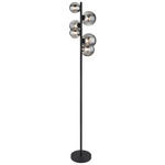 LED-STEHLEUCHTE 28,5/155 cm    - Schwarz, Design, Glas/Metall (28,5/155cm) - Dieter Knoll