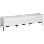 LOWBOARD  in 180/46/35 cm  - Schwarz/Weiß, Design, Holzwerkstoff/Metall (180/46/35cm) - Hom`in