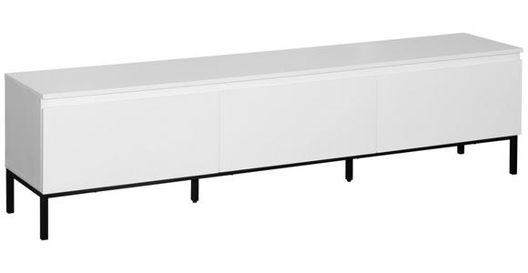 LOWBOARD  in 180/46/35 cm  - Schwarz/Weiß, Design, Holzwerkstoff/Metall (180/46/35cm) - Hom`in