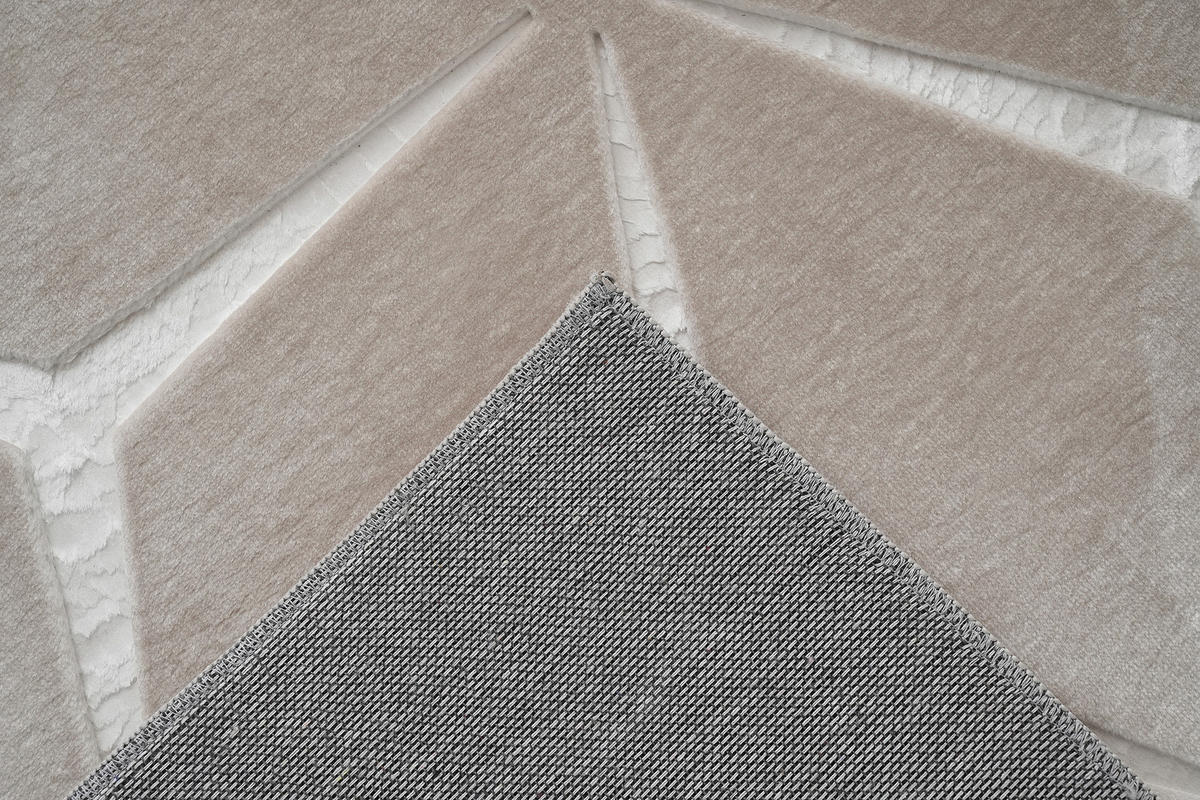 FLACHWEBETEPPICH  Wohnzimmer 160/220 cm Calma Beige rechteckig  - Beige, Basics, Textil (160/220cm) - Kayoom