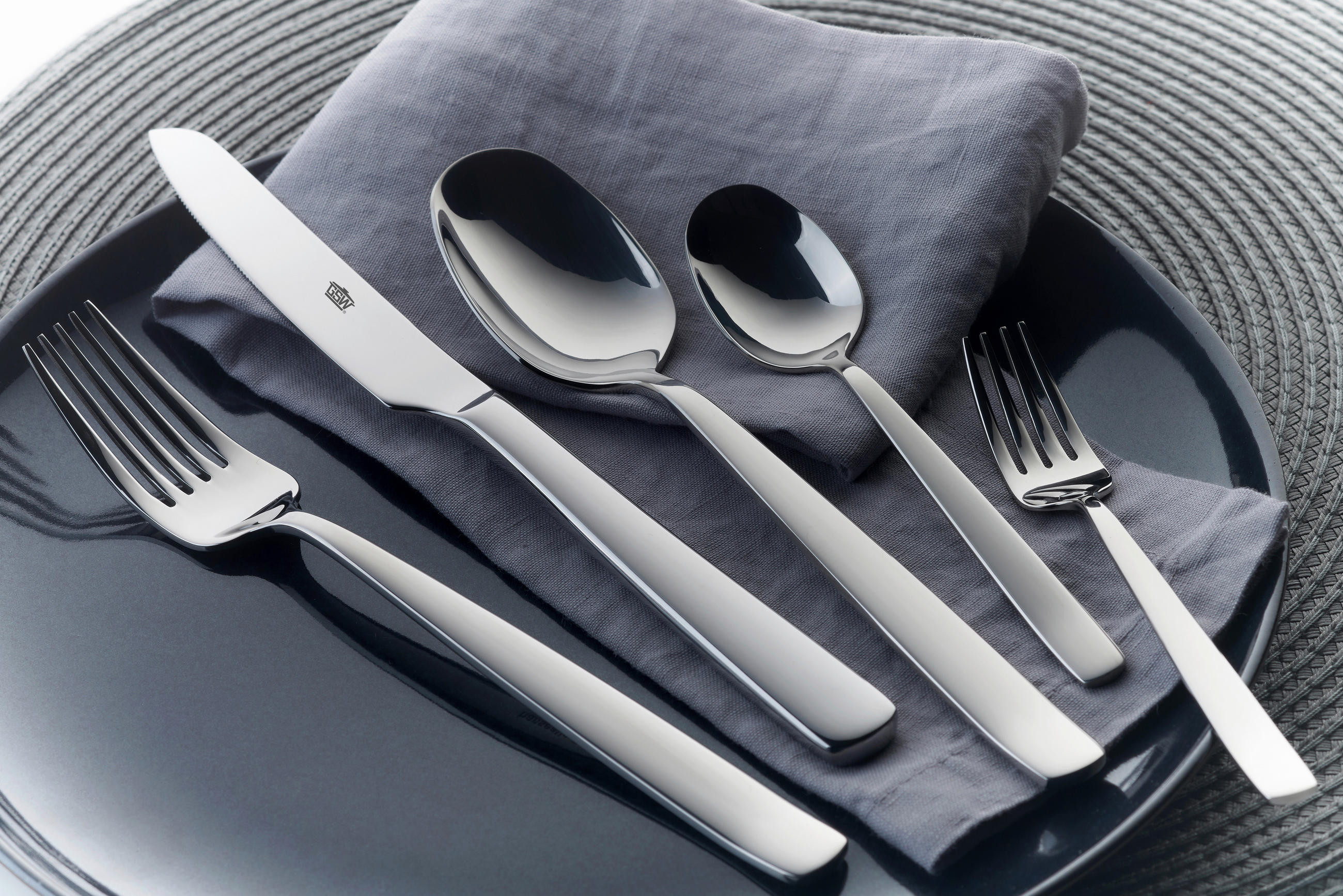 BESTECKSET BESTECK PREMIUM 30-teilig Edelstahl  - Edelstahlfarben, Basics, Metall - GSW