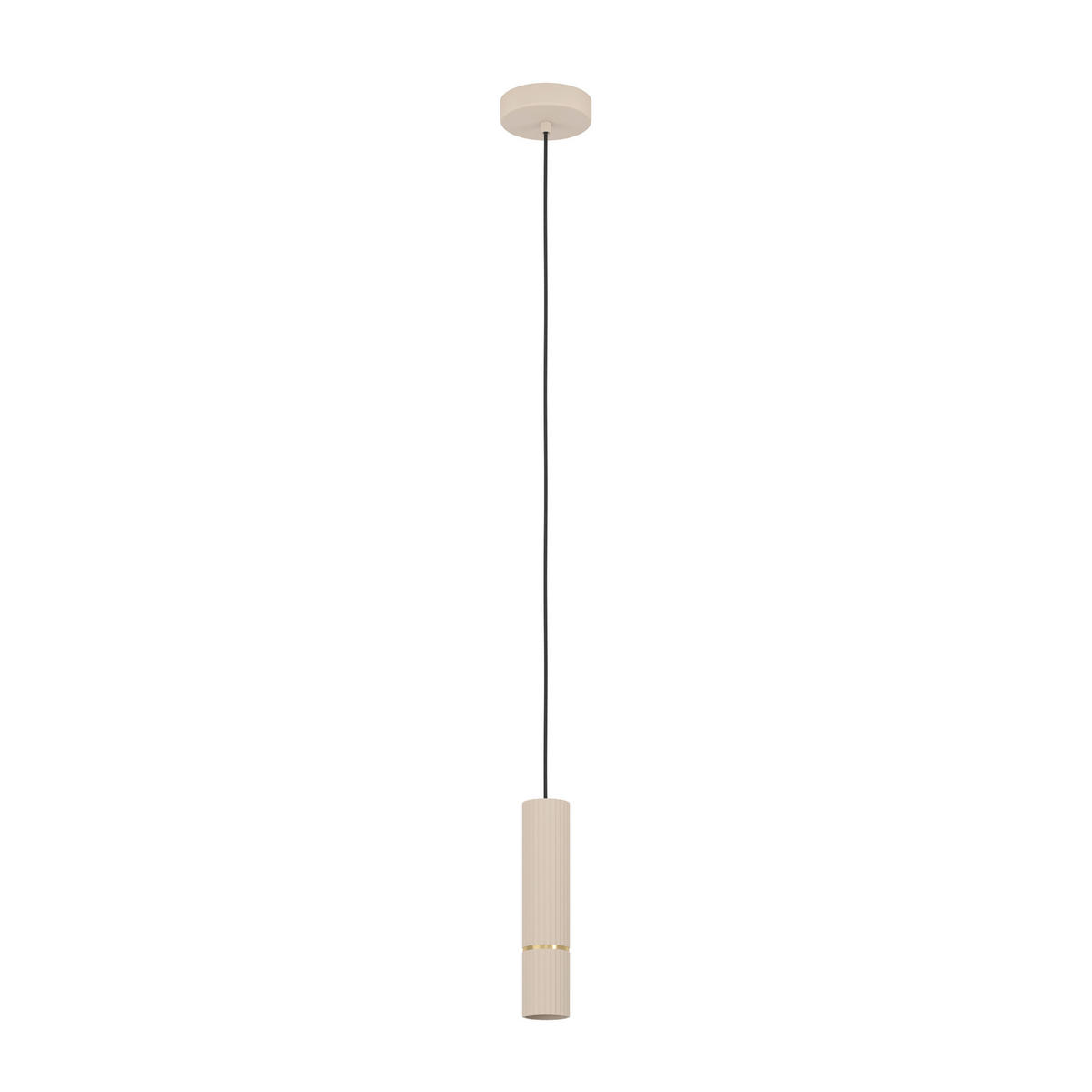 HÄNGLAMPA Caminia 6/110 cm  - sandfärgad/svart, Design, metall (6/110cm) - Eglo