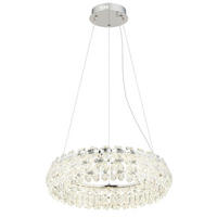 ZÁVESNÉ LED SVIETIDLO, 60/150 cm  - chrómová, Basics, kov/sklo (60/150cm)