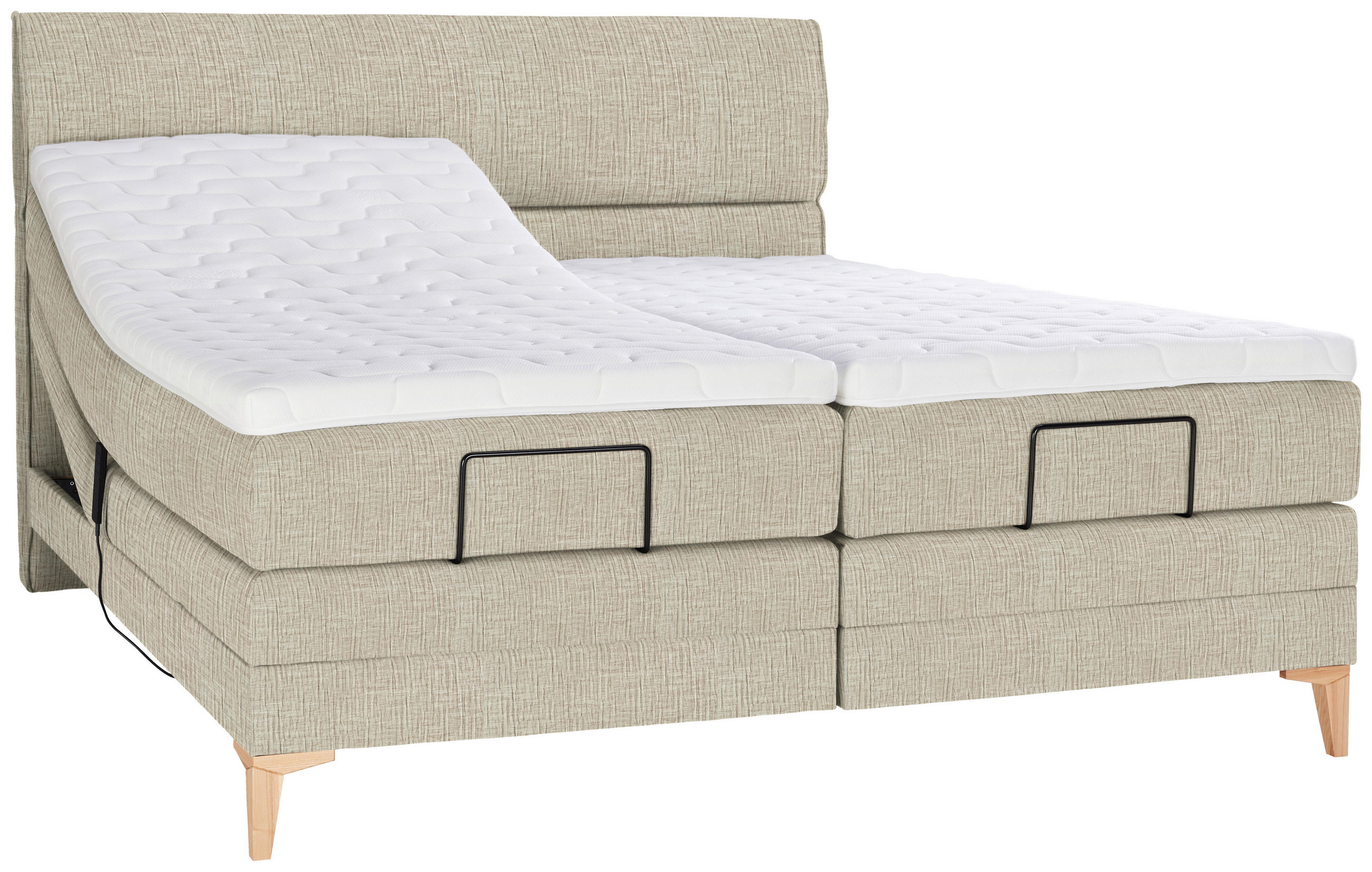 Voleo Boxspringbett Beige 200x200 cm
