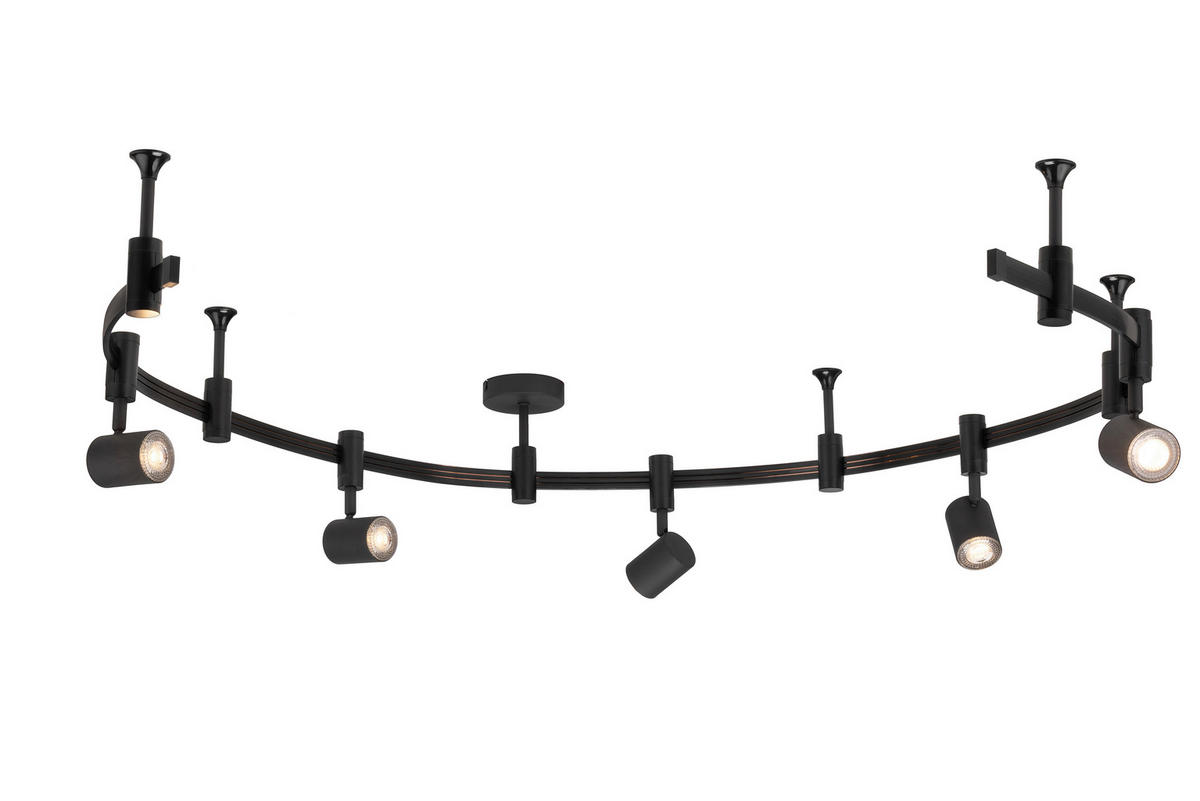 SCHIENENSYSTEM - Schwarz, Trend, Kunststoff/Metall (240cm) - Novel