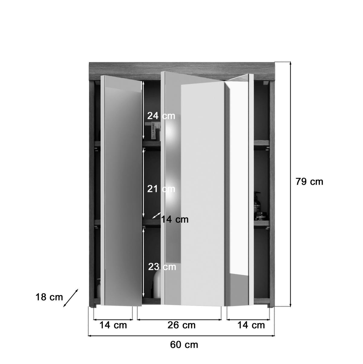 KÚPEĽŇA biela s vysokým leskom  - biela s vysokým leskom, Modern, kompozitné drevo/plast (134cm) - MID.YOU