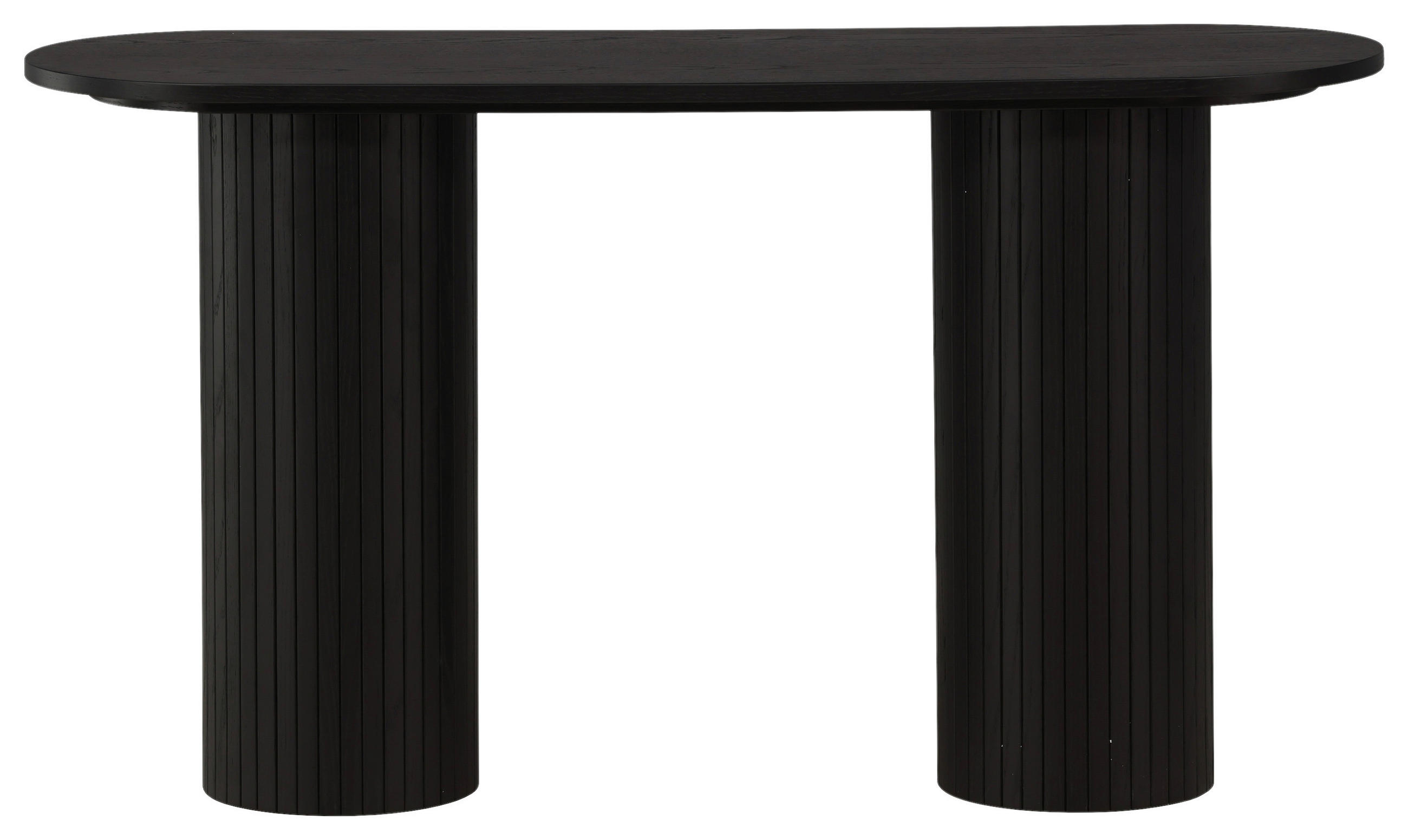 KONSOLE Schwarz  - Schwarz, Design, Holzwerkstoff (130/40/72cm) - Livetastic