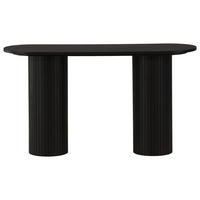 KONSOLE Schwarz  - Schwarz, Design, Holzwerkstoff (130/40/72cm) - Livetastic
