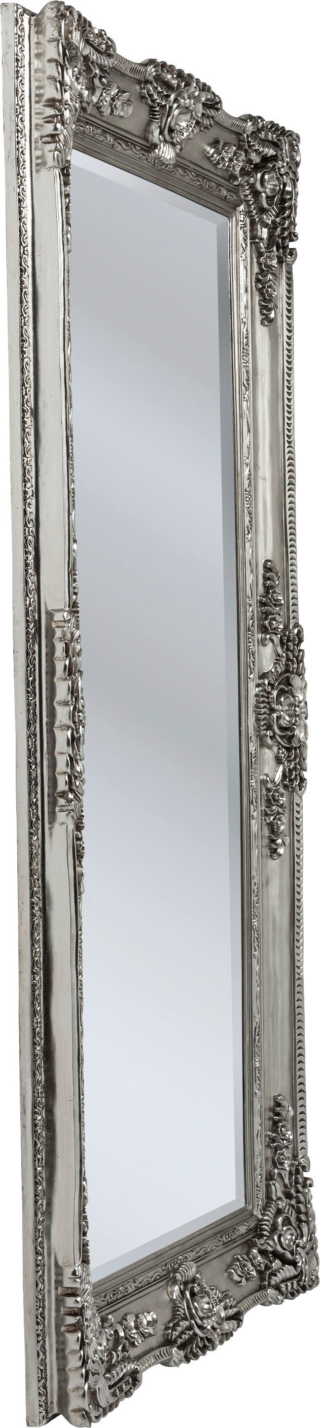 Spiegel mit Zierleisten, Paulownienholz, 62x96cm