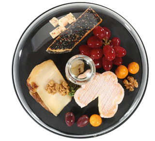 KÄSEGLOCKE - Transparent/Schwarz, Basics, Glas/Papier (28cm) - Zassenhaus