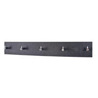 GARDEROBENLEISTE  in Grau, Chromfarben  - Chromfarben/Grau, Design, Holzwerkstoff/Metall (57/8/5cm)
