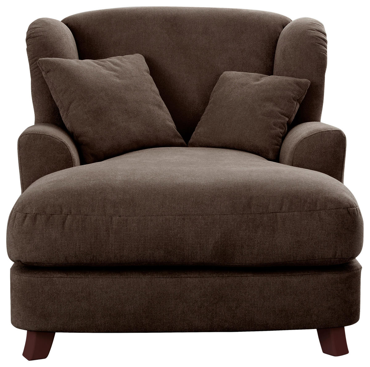 XXL-SESSEL in Dunkelbraun  - Dunkelbraun, Modern, Holzwerkstoff/Textil (109/104/145cm) - Sit & More