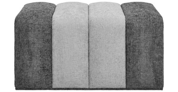 HOCKERBANK 84/45/45 cm Vliesstoff, Leinenoptik Dunkelgrau  - Dunkelgrau, Trend, Textil (84/45/45cm) - Xora