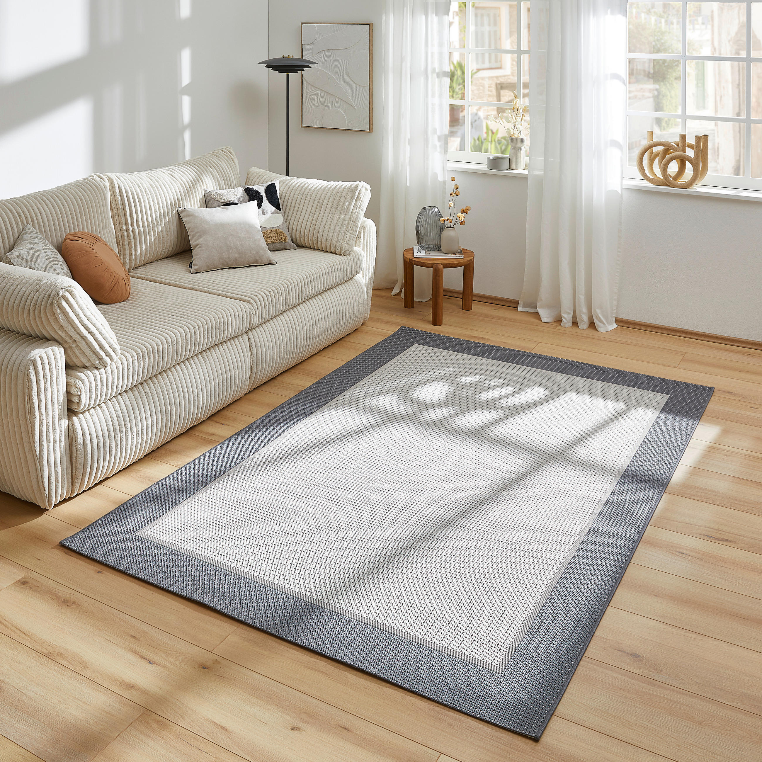 FLACHWEBETEPPICH 160/230 cm Grau  - Grau, Basics, Textil (160/230cm) - Boxxx