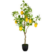KUNSTPFLANZE  - Gelb/Braun, Basics, Kunststoff (21/115/21cm)