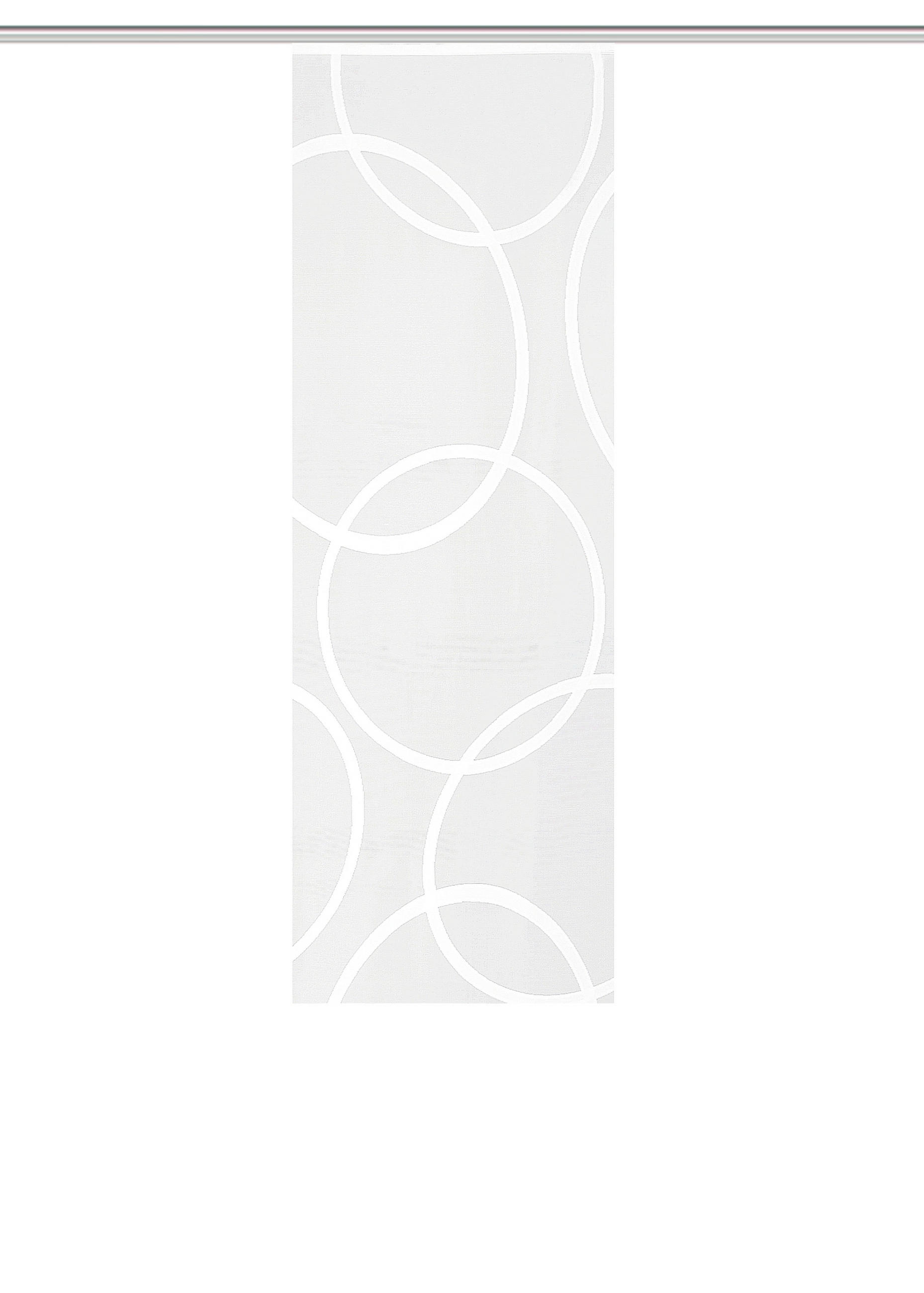 FLÄCHENVORHANG   halbtransparent  57/175 cm   - Weiß, Basics, Textil (57/175cm)