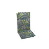 SESSELAUFLAGENSET Blume  - Blau/Grau, Basics, Textil (48/5/118cm)