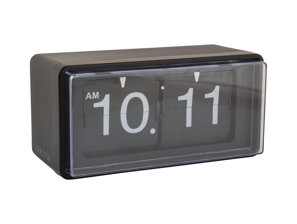 WANDUHR   - Schwarz, Basics, Kunststoff (20/10/10cm) - Karlsson