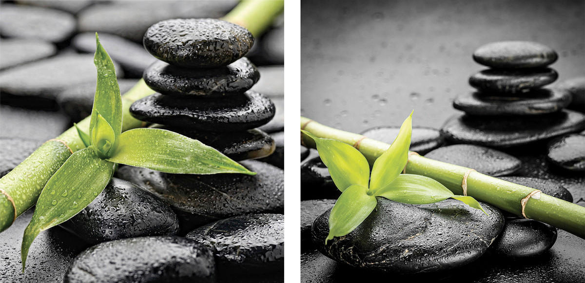 GLASBILD Zen 20/40 cm  - Multicolor, KONVENTIONELL, Glas (20/40cm) - Euroart