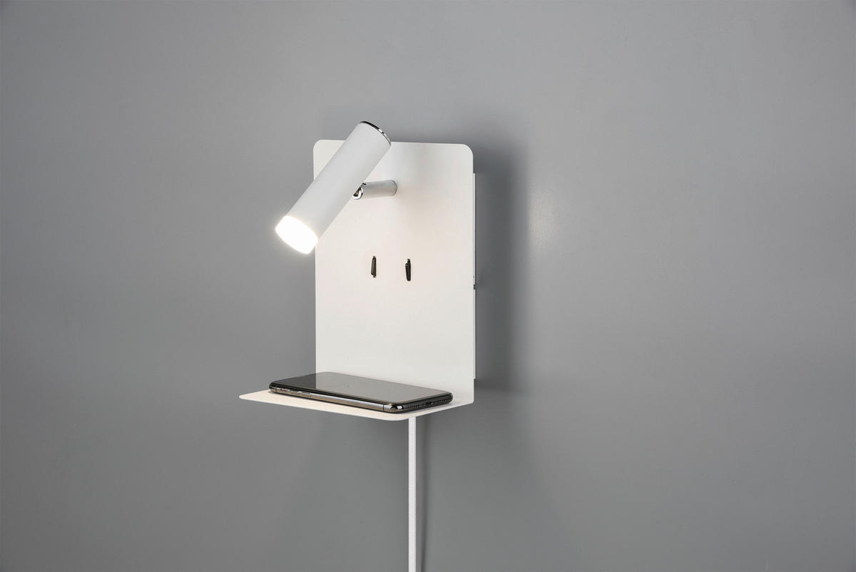 LED-WANDLEUCHTE   - Weiß, Basics, Metall (20/16/14cm) - Trio Leuchten