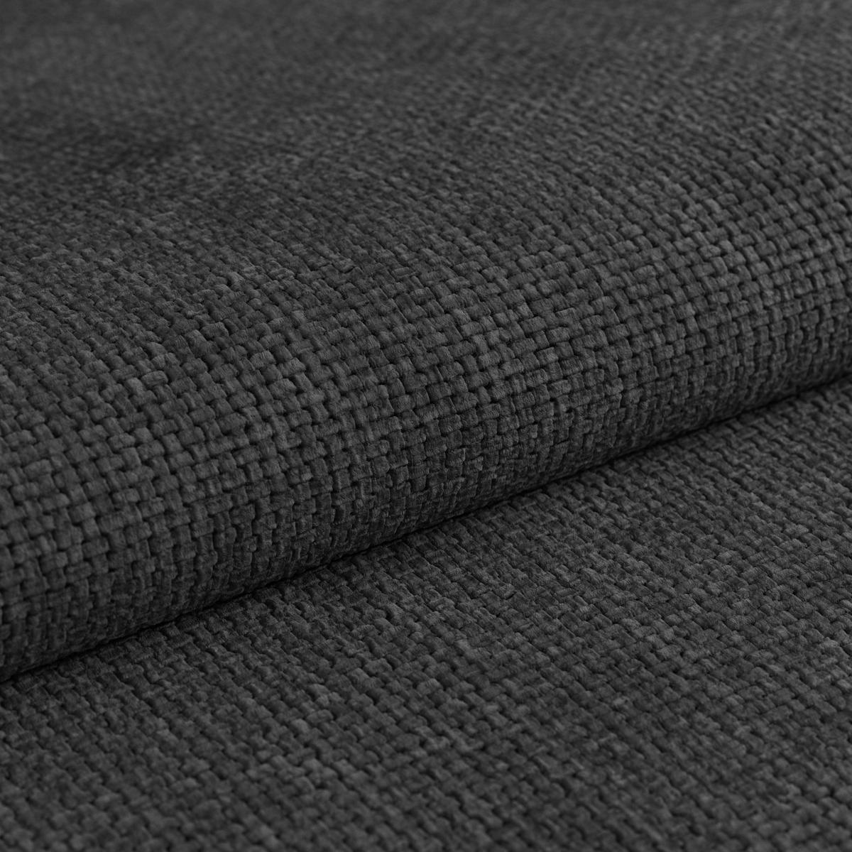 HOCKER in Textil Graphitfarben  - Graphitfarben, Modern, Textil/Metall (90/44/73cm) - MID.YOU