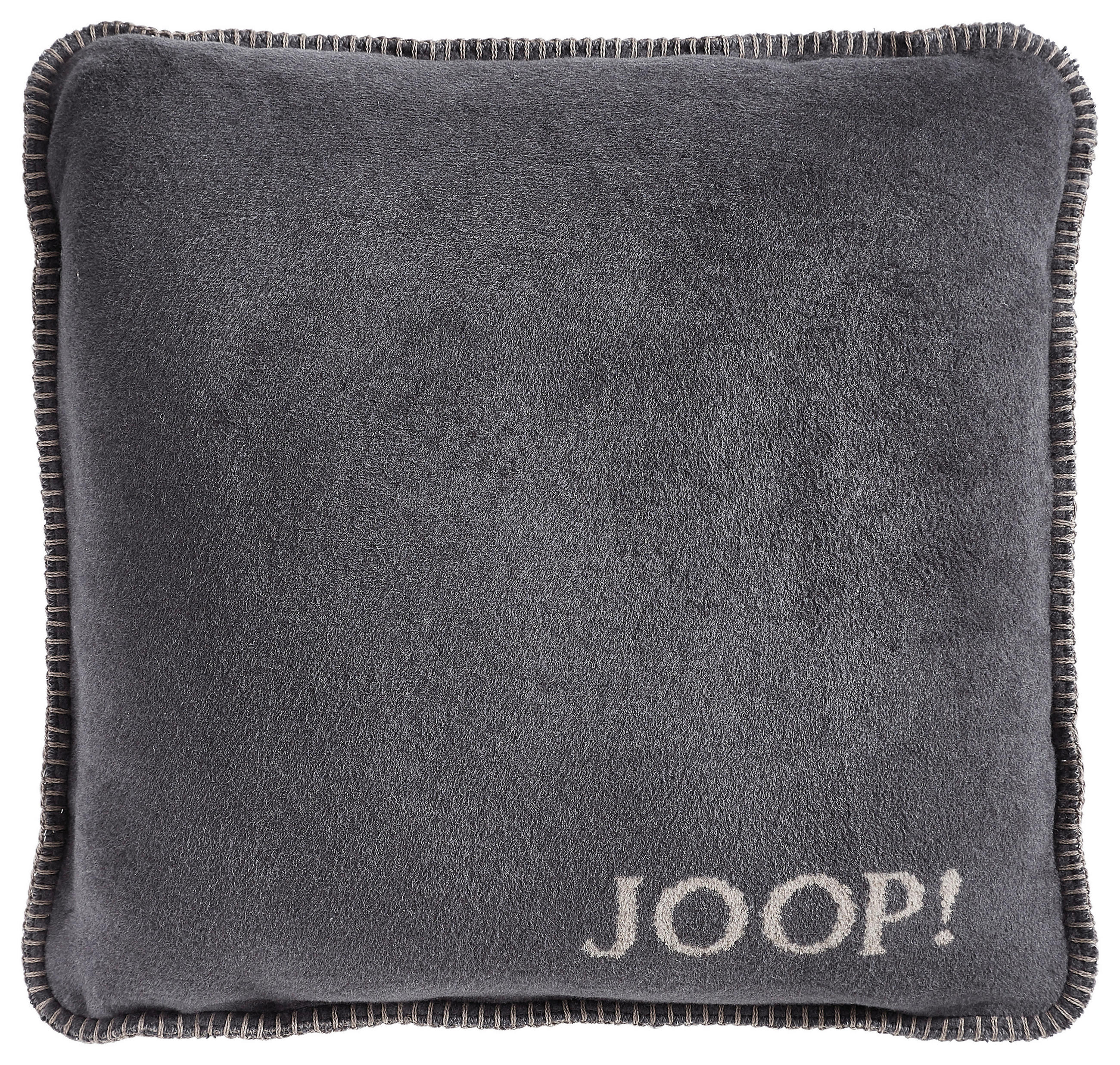 KISSENHÜLLE Uni Doubleface 50/50 cm  - Taupe/Anthrazit, Basics, Textil (50/50cm) - Joop!