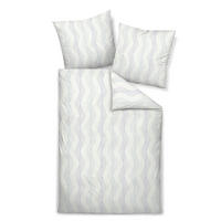 BETTWÄSCHE MILANO Makosatin 155/220 cm  - Hellblau, Basics, Textil (155/220cm) - Janine