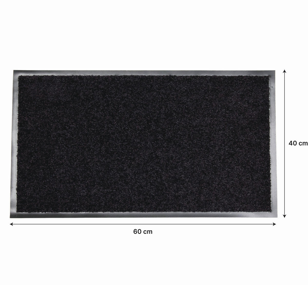 SZENNYFOGÓ SZŐNYEG - fekete, Basics, műanyag (90/0,9/150cm)