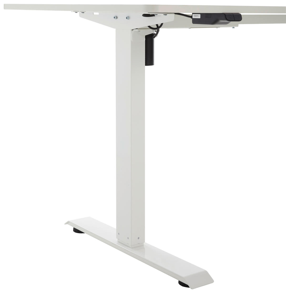 SCHREIBTISCH 160/80/73-123 cm  in Weiss  - Weiss, Modern, Holzwerkstoff/Metall (160/80/73-123cm) - Livetastic