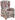 OHRENSESEL inkl. Funktion Flachgewebe Multicolor, Beige  - Beige/Multicolor, ROMANTIK / LANDHAUS, Holz/Textil (85/115/84cm) - Cantus