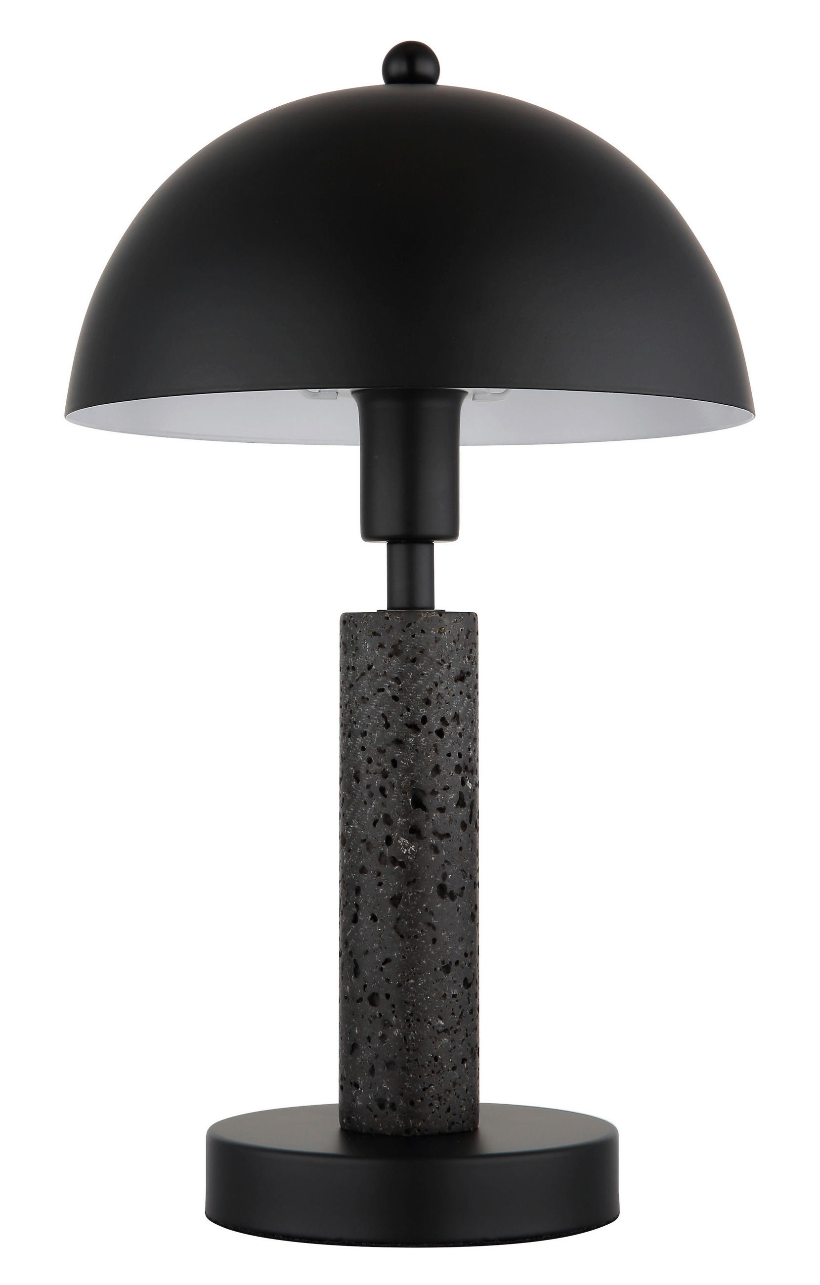 TISCHLEUCHTE Janie 20/34 cm  - Schwarz, Design, Kunststoff/Stein (20/34cm) - Globo